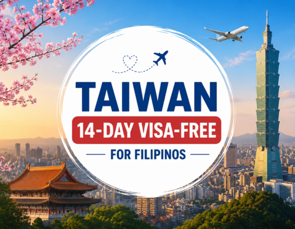 Taiwan Offers 14-Day Visa-Free Entry for Filipinos Until July 2027